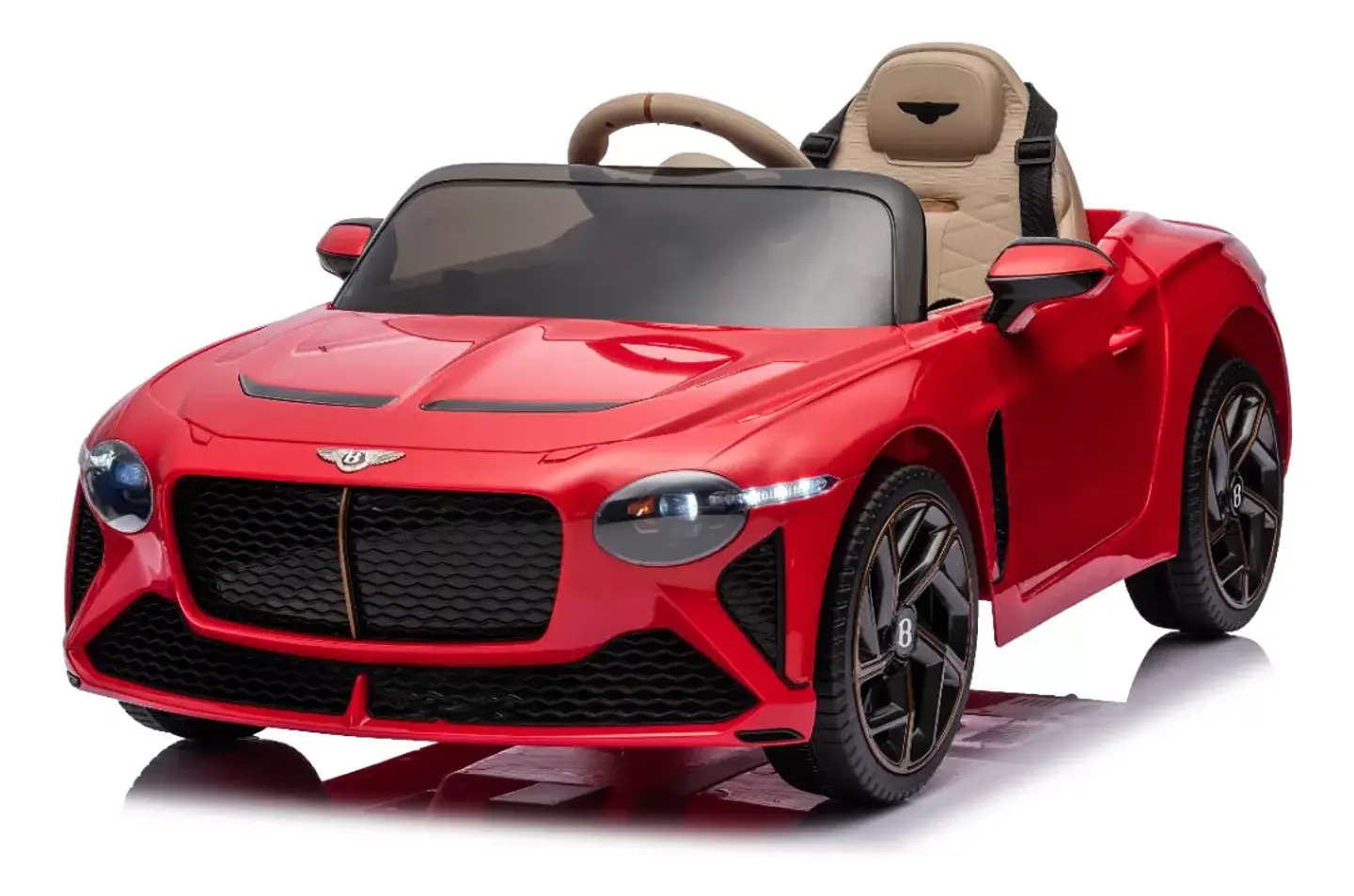 AUTO A BATERÍA BENTLEY BACALAR ROJO + LICENCIA - KIDSCOOL - BJJA1008-RJ 5