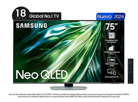 SMART TV SAMSUNG NEO QLED UHD 4K 75" QN75QN90DAGXZS