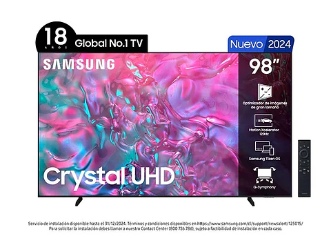 SMART TV SAMSUNG LED 4K UHD 98” CRYSTAL UN98DU9000GXZS