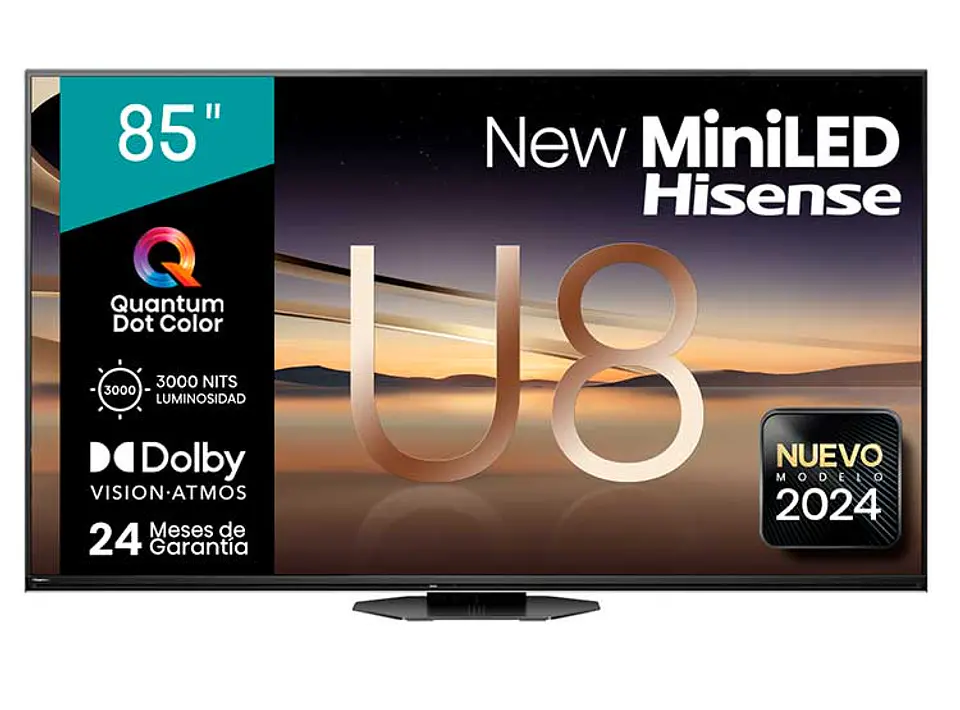 TELEVISOR SMART TV HISENSE MINILED 4K UHD 85”85U8N 1