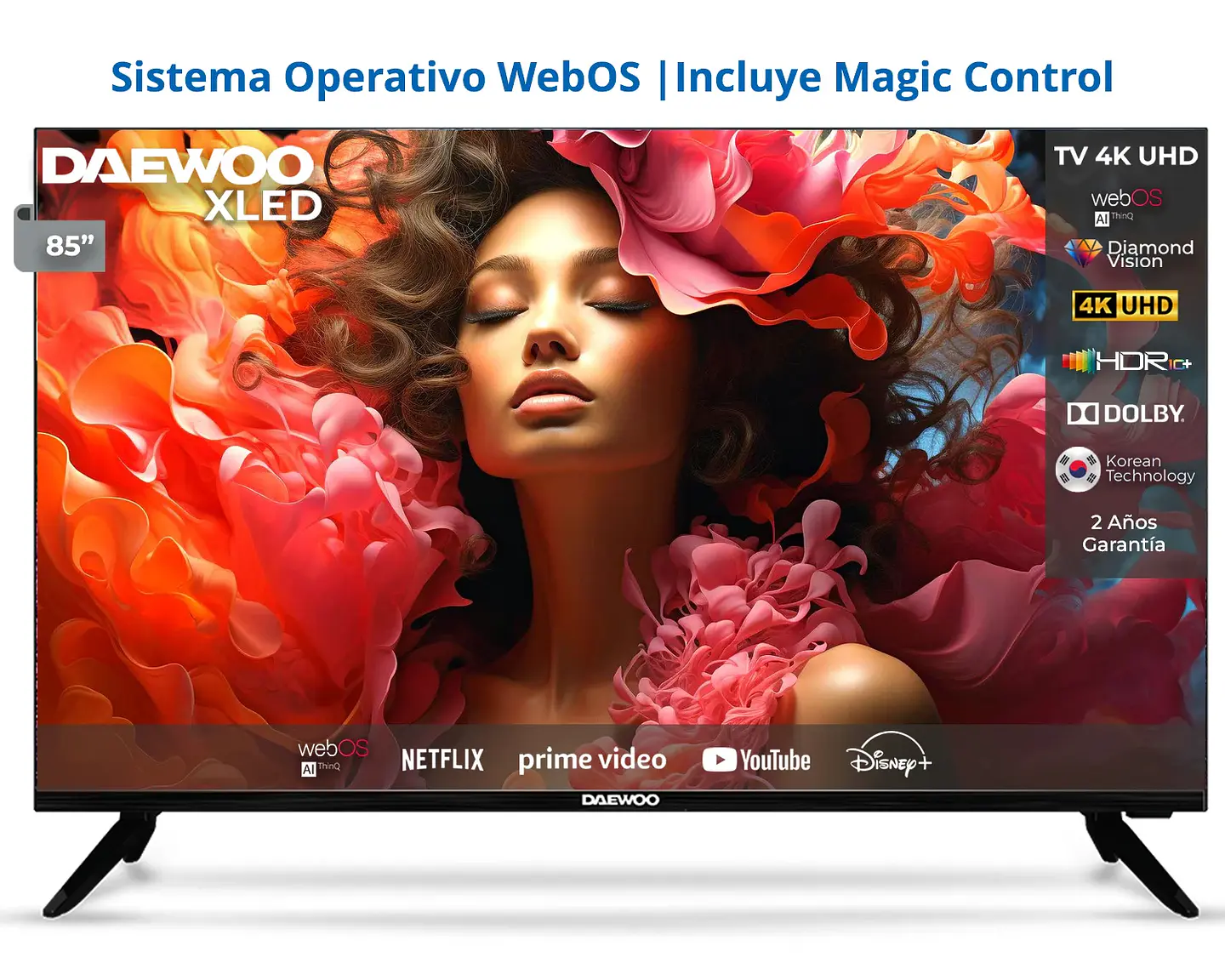 SMART TV DAEWOO LED 4K UHD 85