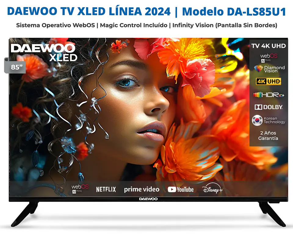 SMART TV DAEWOO LED 4K UHD 85