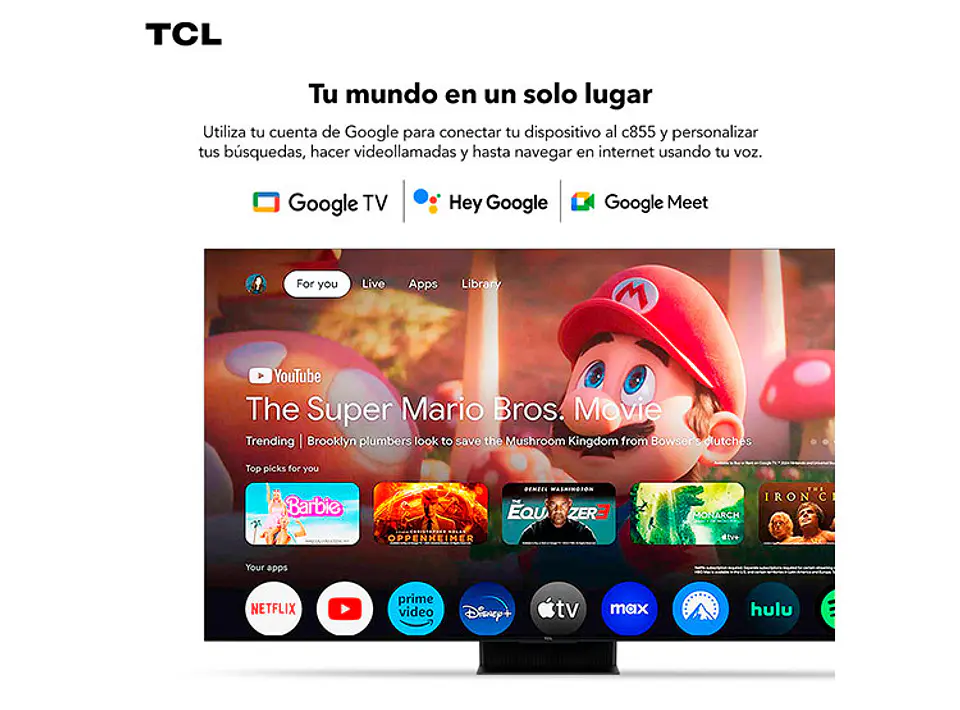 TELEVISOR SMART TV TCL 65C855 4K UHD 65