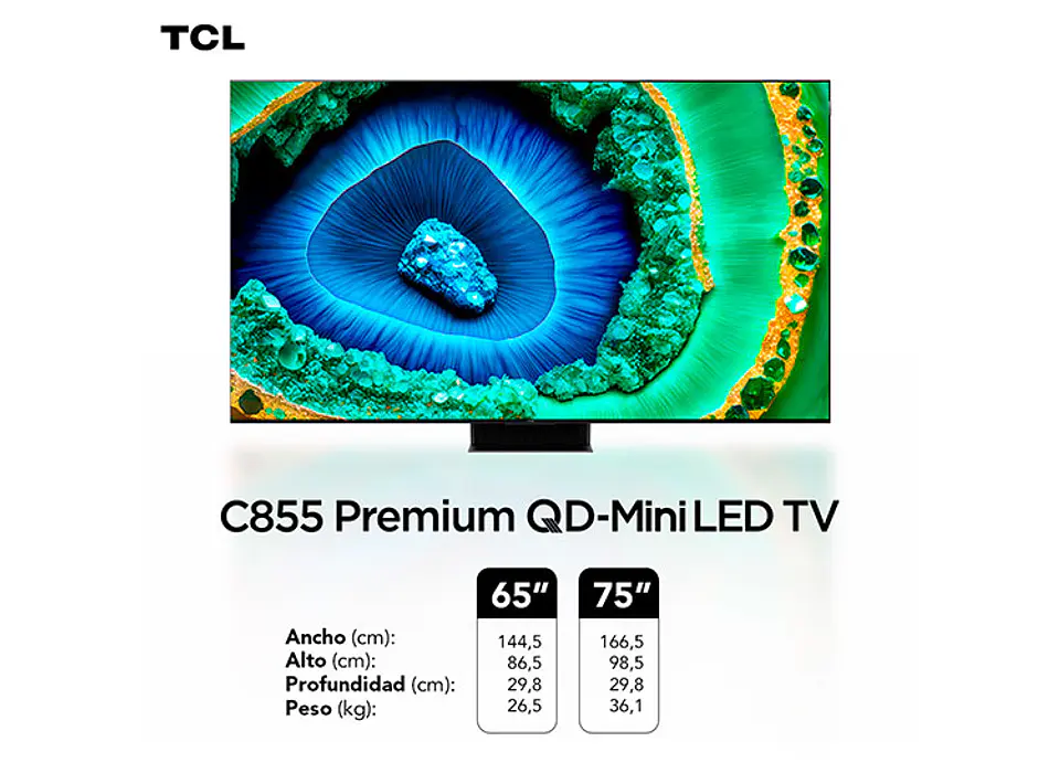 TELEVISOR SMART TV TCL 65C855 4K UHD 65