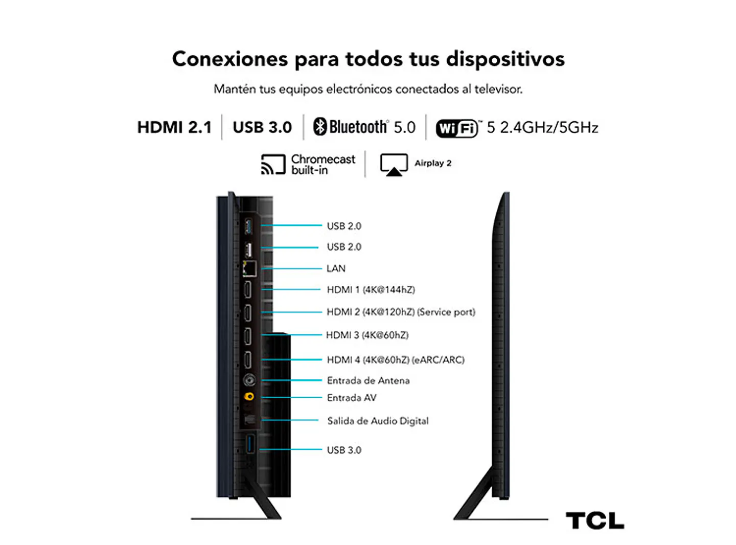 TELEVISOR SMART TV TCL 65C855 4K UHD 65