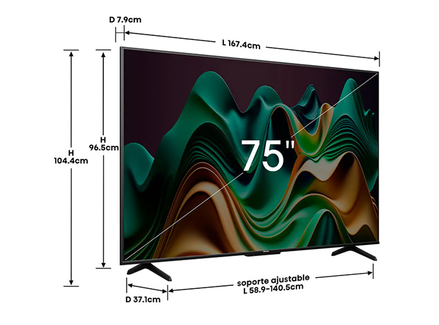 SMART TV HISENSE MINI LED UHD 4K 75