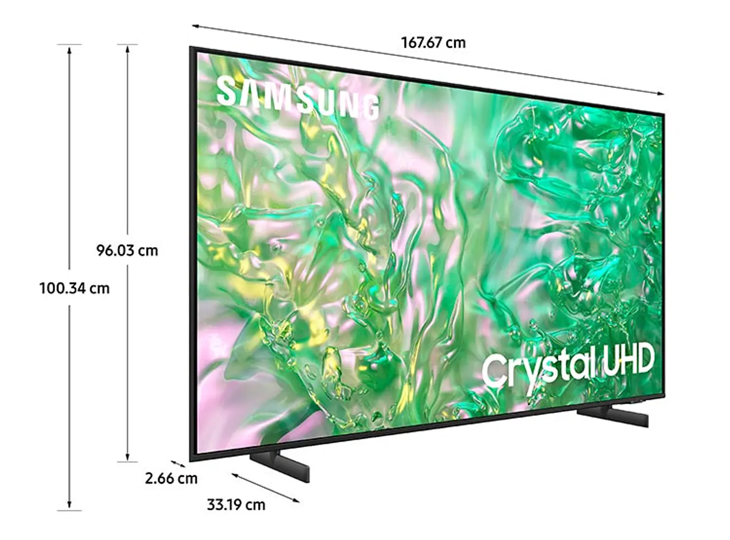 SMART TV SAMSUNG 4K UHD 75” CRYSTAL DU8000 2024 4
