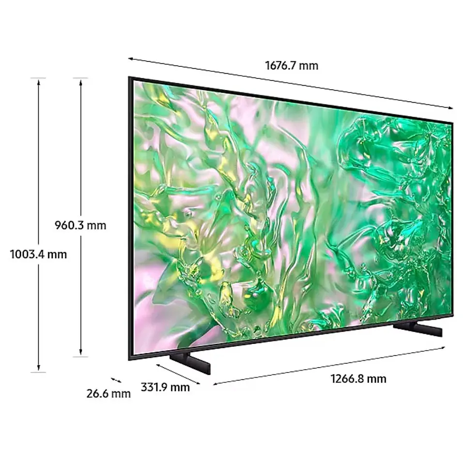 SMART TV SAMSUNG DU8000 CRYSTAL UHD 75” 4K (3,840 X 2,160) 3