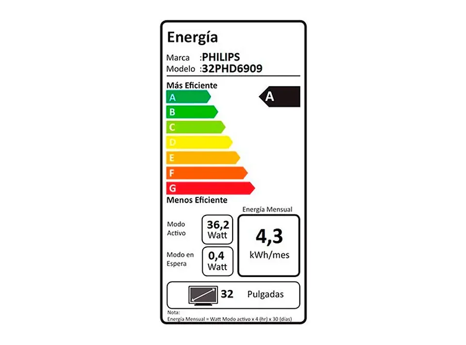 SMART TV PHILIPS LED HD 32” 32PHD6909 6