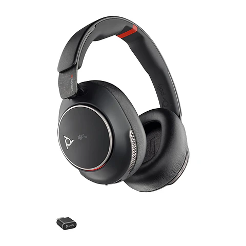 AUDÍFONOS POLY VOYAGER SURROUND 85 UC USB-C/A CON SOPORTE DE CARGA