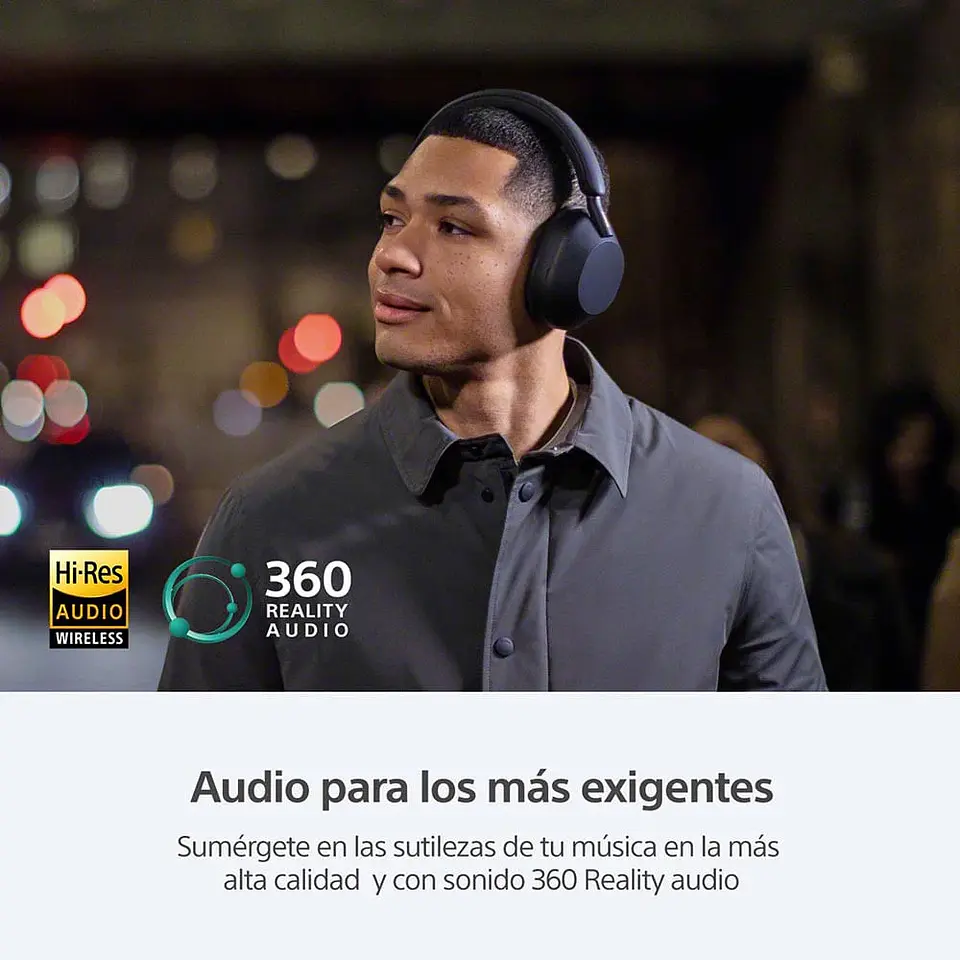 AUDÍFONOS SONY WH-1000XM5 NOISE CANCELLING BLUETOOTH NEGRO 3