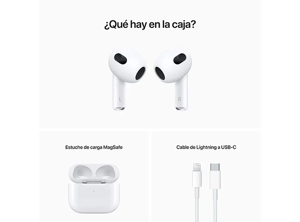 AIRPODS CON ESTUCHE DE CARGA MAGSAFE 3RA GENERACION BLUETOOTH 8