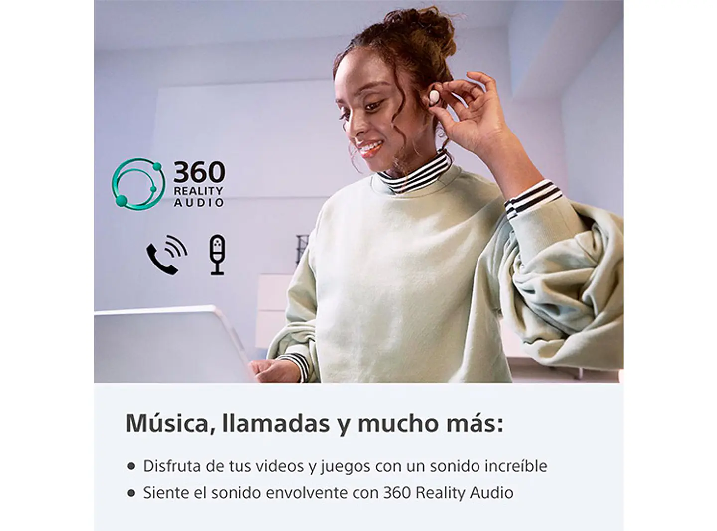 AUDÍFONOS SONY LINKBUDS S WFLS900N BLANCO 4