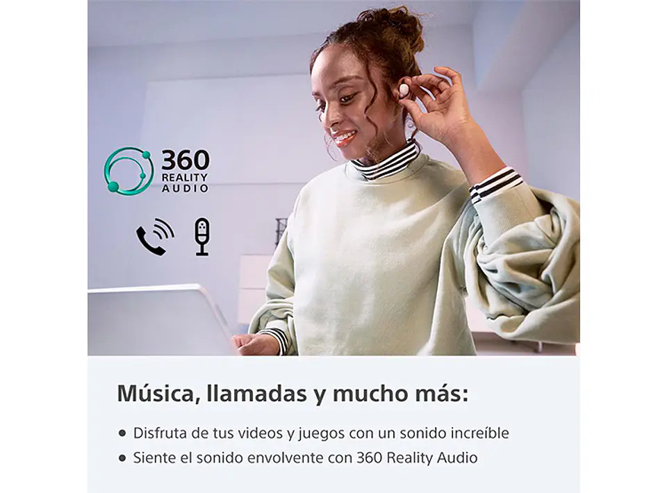 AUDÍFONOS SONY LINKBUDS S WFLS900N BLANCO 4