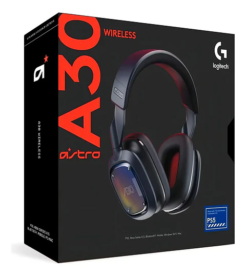 AUDIFONO GAMER LOGITECH ASTRO A30 INALAMBRICO COLOR AZUL MARINO PARA MULTIPLES PLATAFORMAS