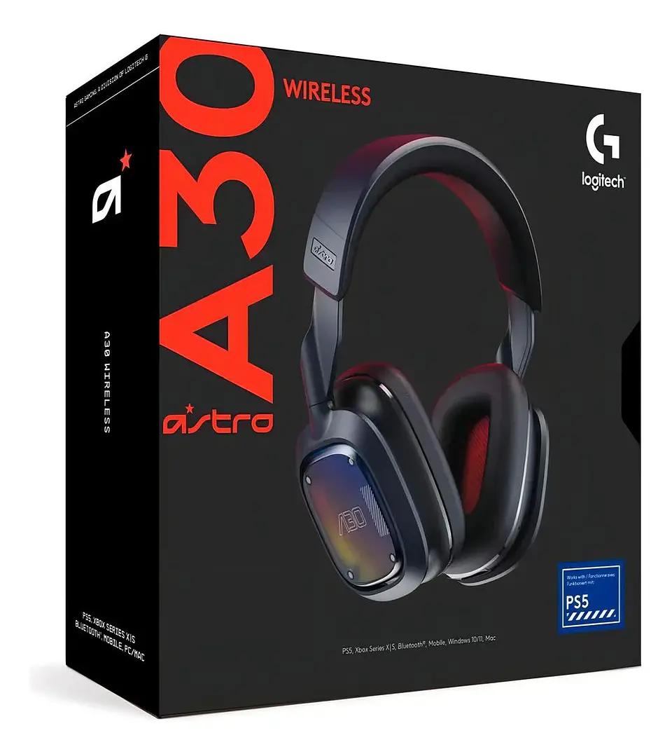 AUDIFONO GAMER LOGITECH ASTRO A30 INALAMBRICO COLOR AZUL MARINO PARA MULTIPLES PLATAFORMAS 1