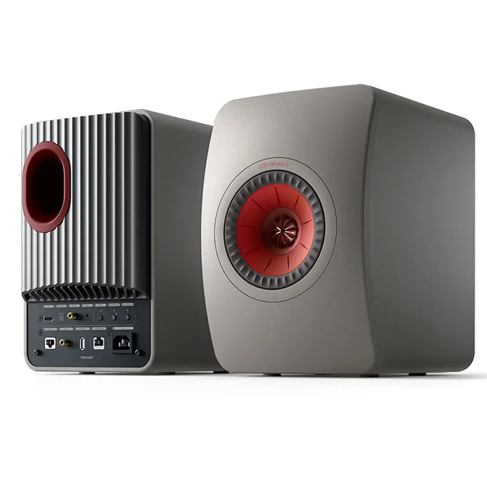 PAR PARLANTES ACTIVOS BOOKSHELF WIRELESS KEF LS-50AII | GRAFITO 3