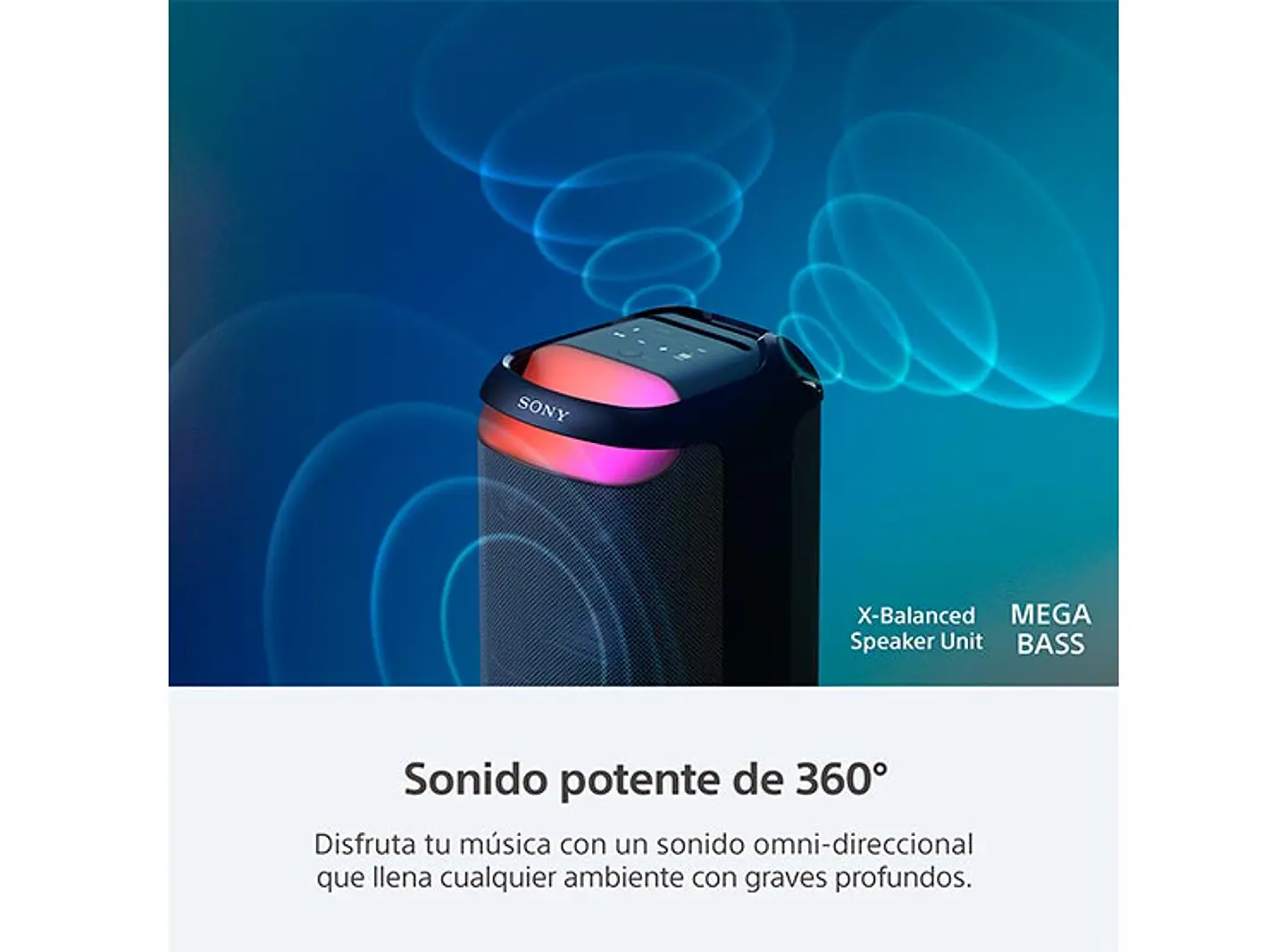 PARLANTE BLUETOOTH SONY SRS-XV800 ALTA POTENCIA 4