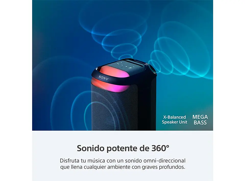 PARLANTE BLUETOOTH SONY SRS-XV800 ALTA POTENCIA 4