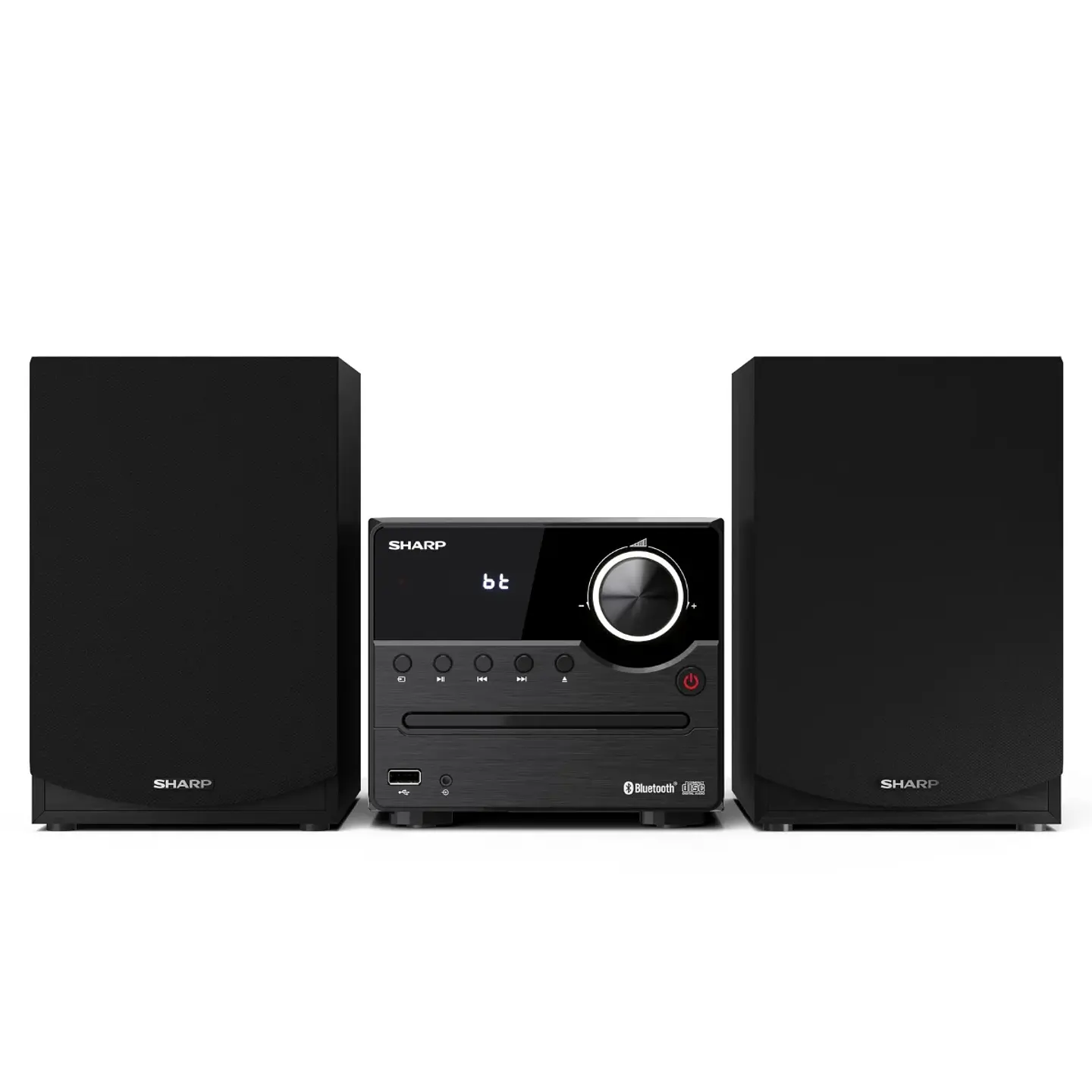 MICROCOMPONENTE SHARP CD-PLAYER USB BLUETOOTH RADIO FM XL-B512 NEGRO 1