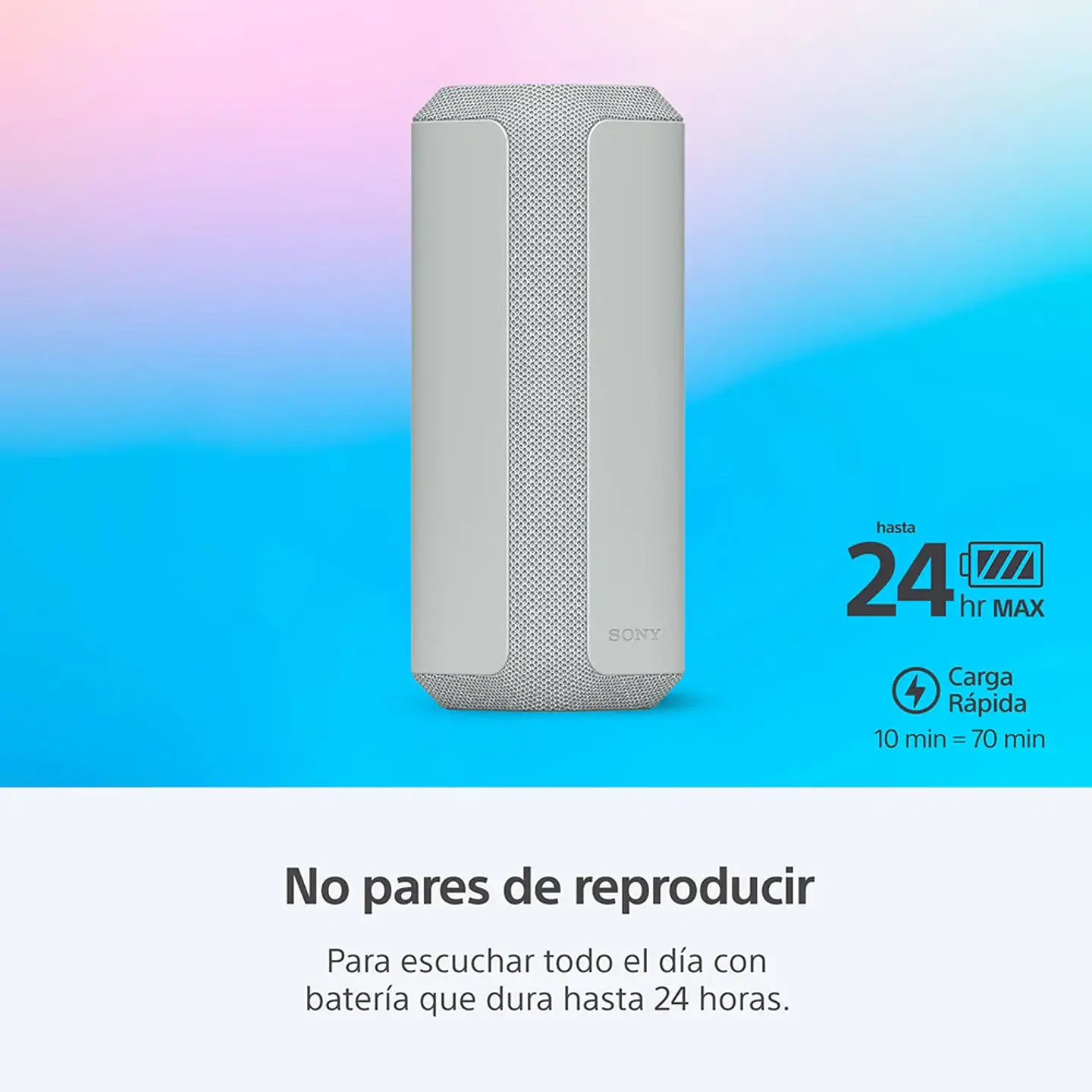 PARLANTE INALÁMBRICO PORTÁTIL XE300 DE LA SERIE X GRIS 3