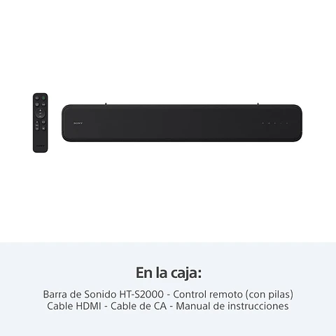 BARRA DE SONIDO DE 3.1 CANALES DOLBY ATMOS HT-S2000
