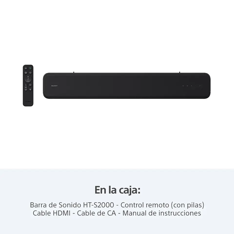 BARRA DE SONIDO DE 3.1 CANALES DOLBY ATMOS HT-S2000 2