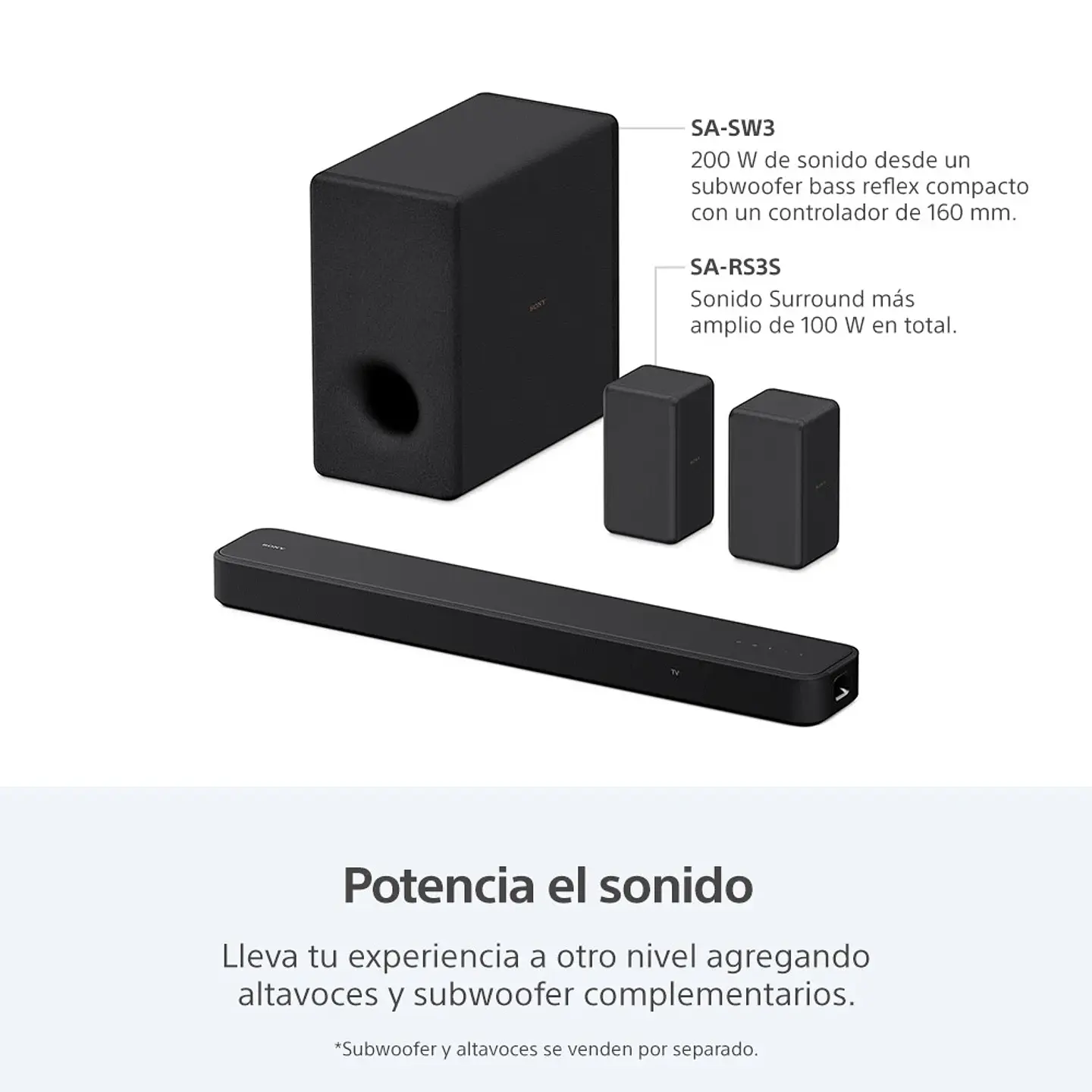 BARRA DE SONIDO DE 3.1 CANALES DOLBY ATMOS HT-S2000 3