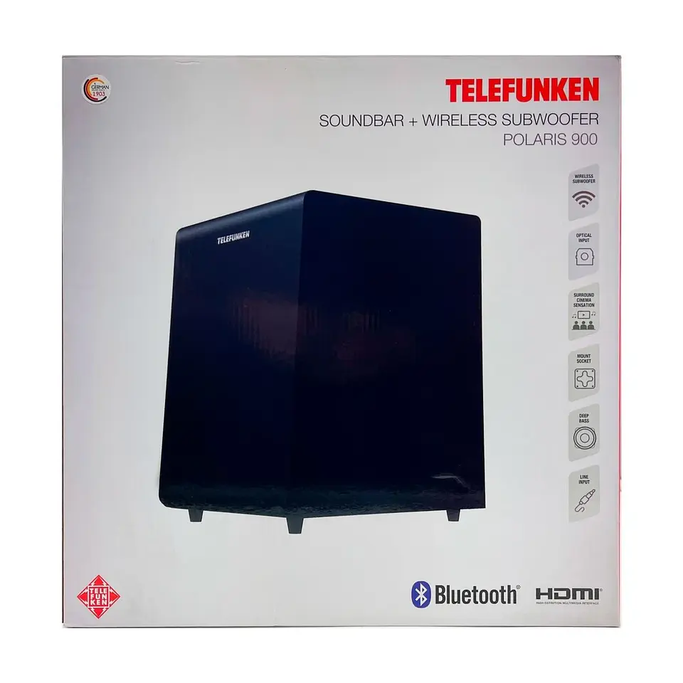 SISTEMA DE SONIDO SOUNDBAR+SUB TELEFUNKEN POLARIS 900 1