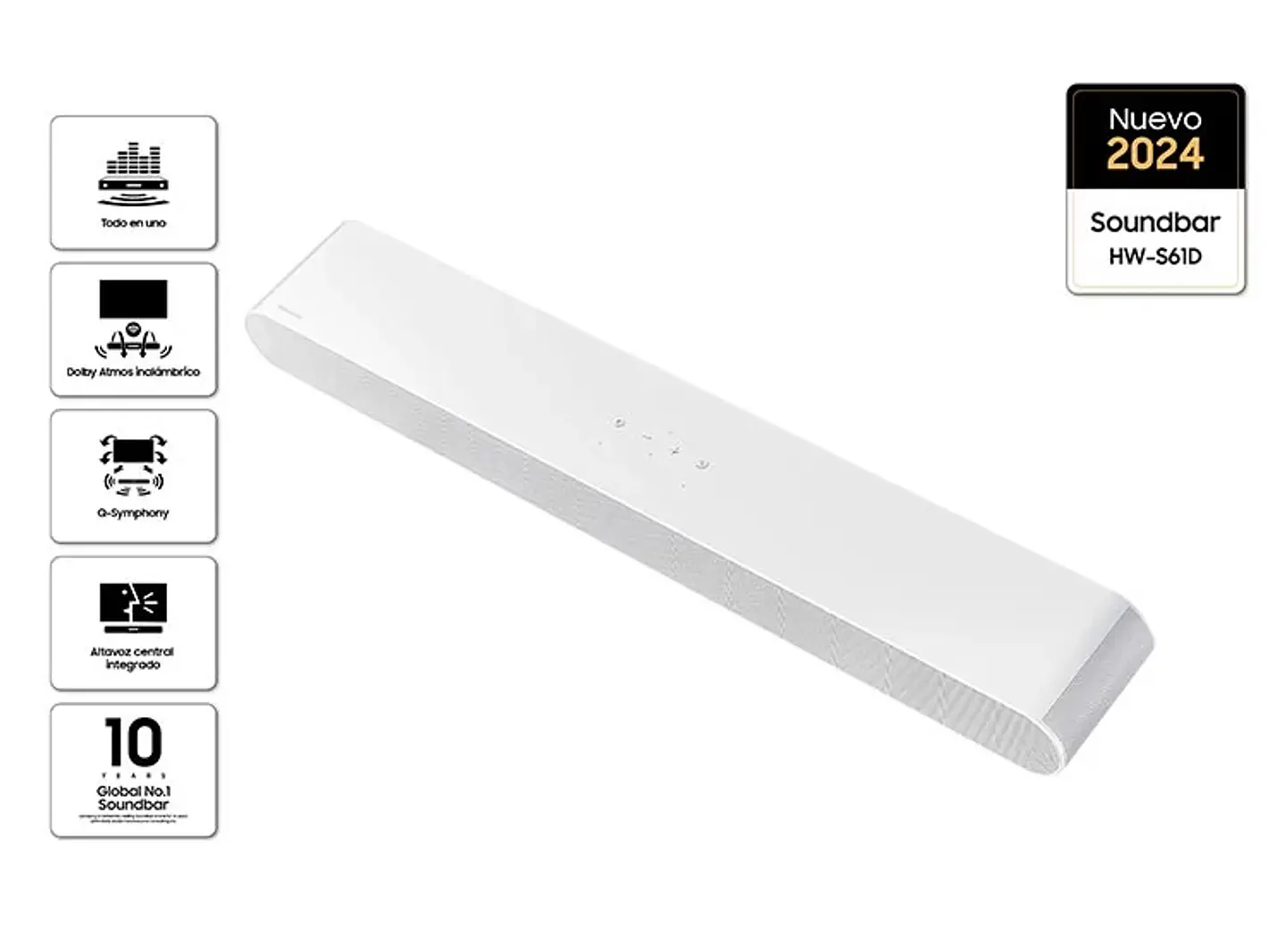 SOUNDBAR SAMSUNG HW-S61D-ZS BLANCO 2