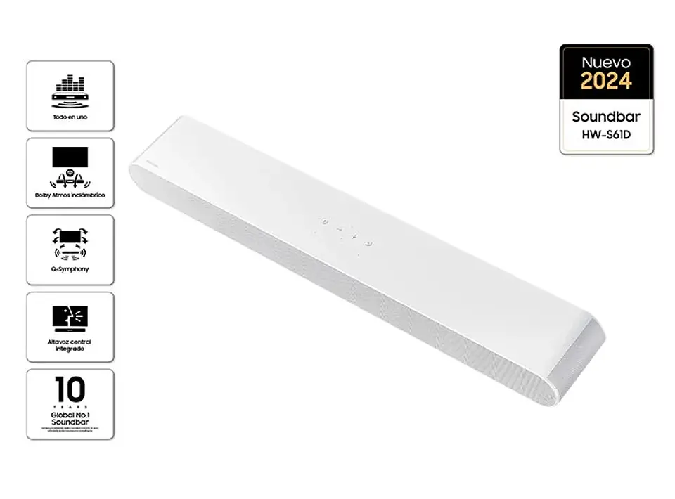 SOUNDBAR SAMSUNG HW-S61D-ZS BLANCO 2