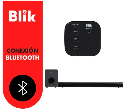 BARRA DE SONIDO BLUETOOTH BLIK SURREAL 2.1