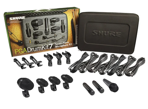 KIT MICROFONO PARA BATERIA SHURE PGADRUMKIT7