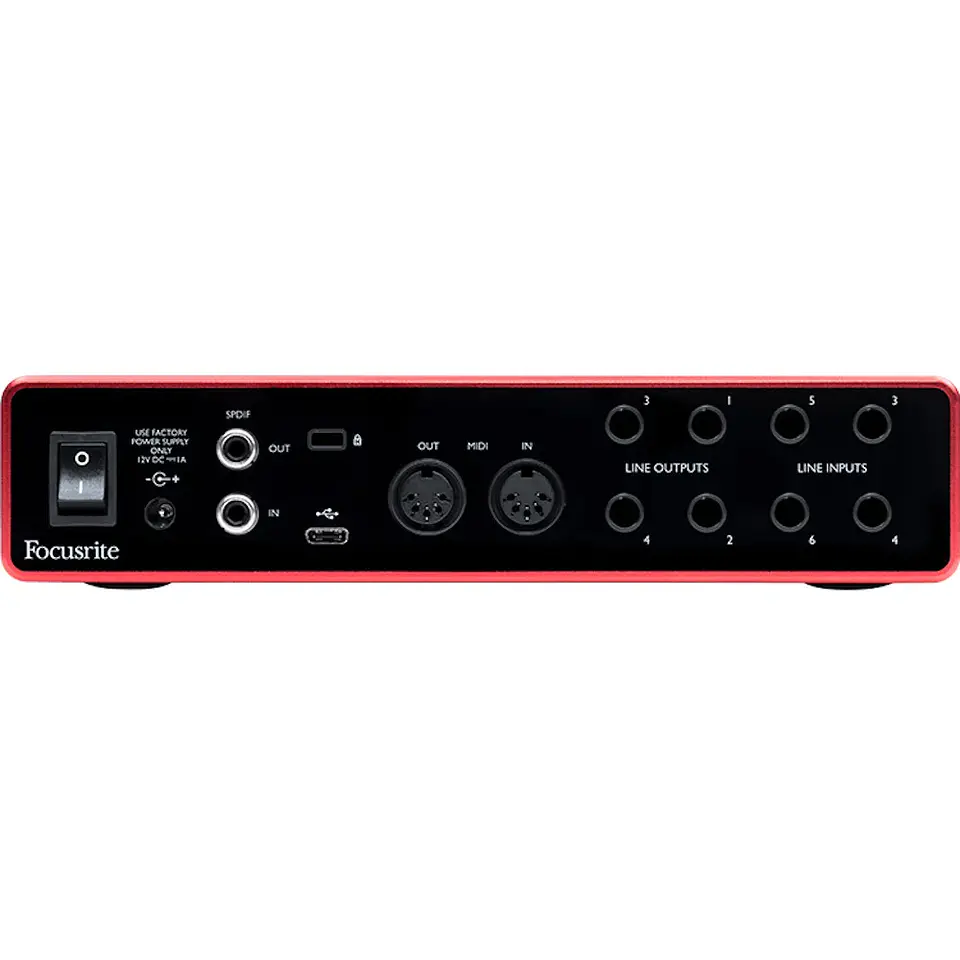 INTERFAZ FOCUSRITE SCARLETT 8I6 3RD. GEN 4