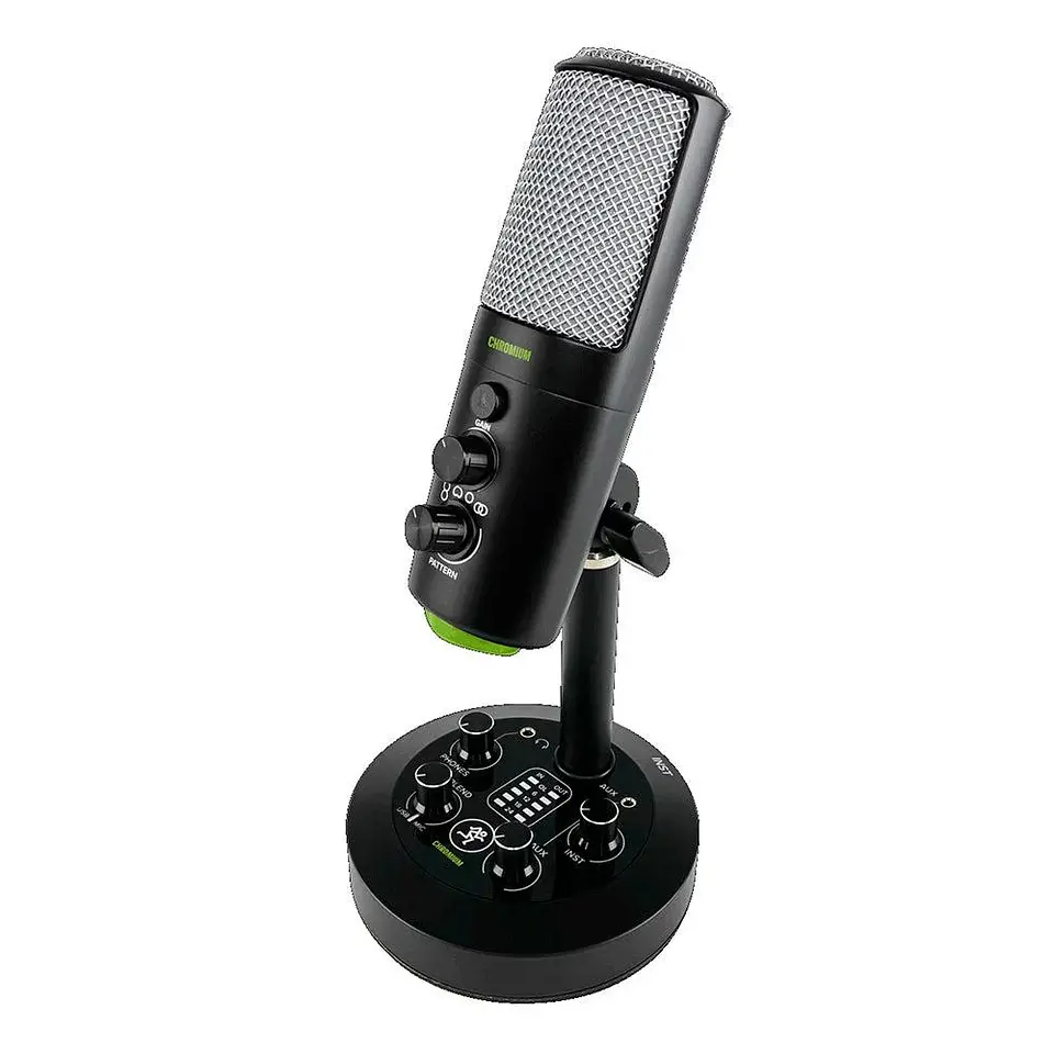 MICROFONO CONDENSADOR MACKIE USB C/MIXER 2 CANALES CHROMIUM 1