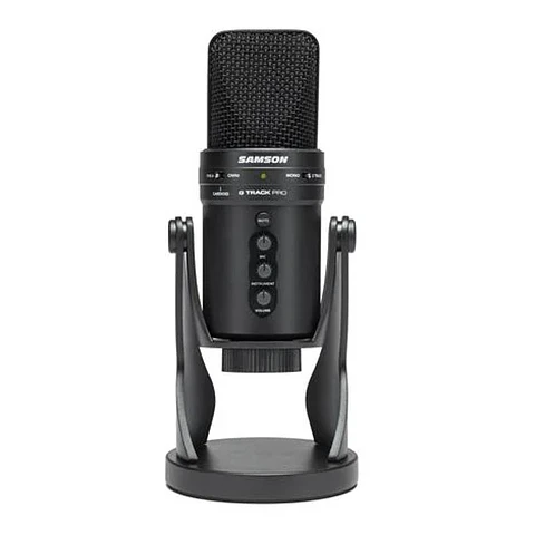 MICRÓFONO CONDENSADOR SAMSON USB G TRACK PRO NEGRO