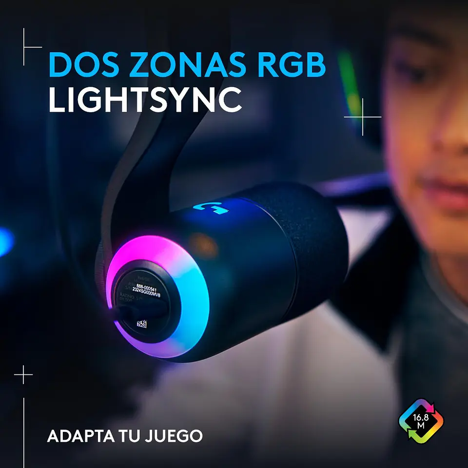 LOGITECH G YETI GX MICRÓFONO DINÁMICO RGB CON LIGHTSYNC NEGR 3