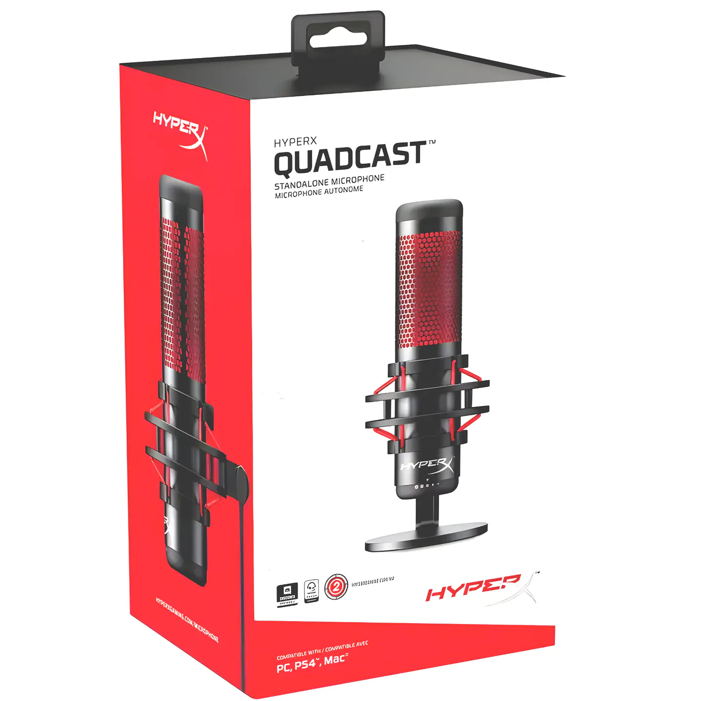 MICRÓFONO GAMER STREAMING HYPERX QUADCAST PROFESIONAL 1