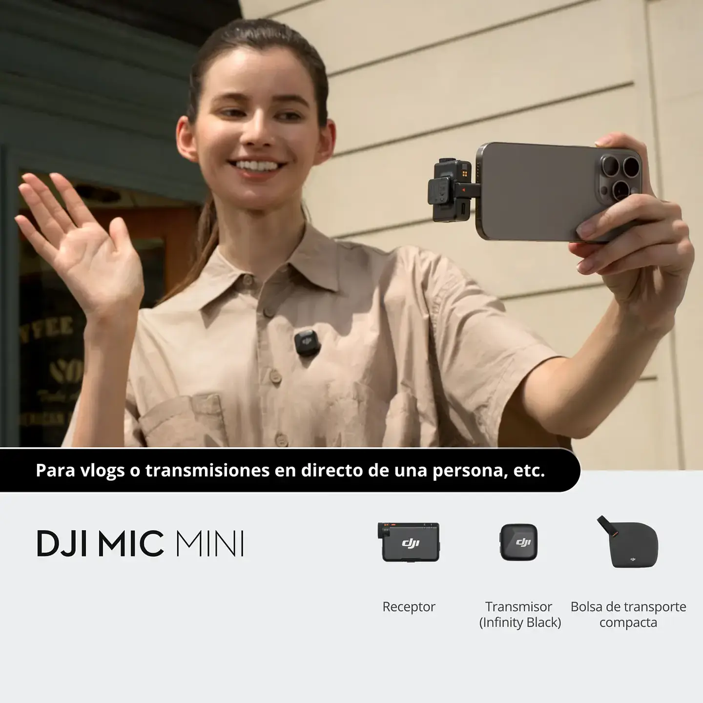 MICRÓFONO DJI MIC MINI (1 TX + 1 RX) 5