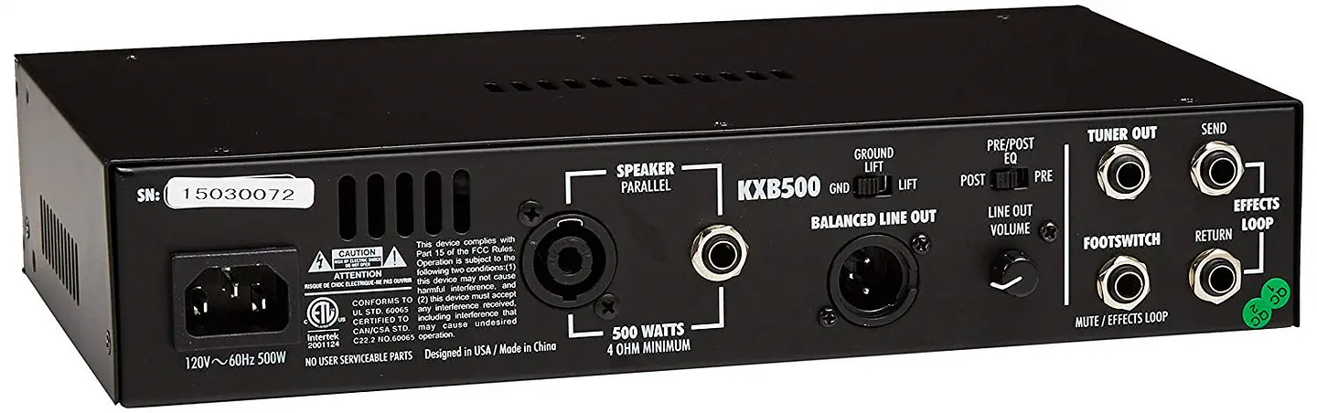 CABEZAL DE BAJO KUSTOM KXB500 2