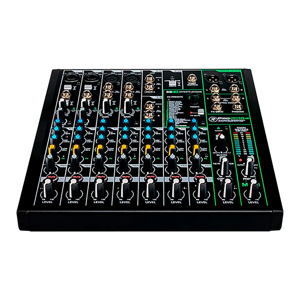 MIXER MACKIE PROFX10V3, 10 CANALES, INTERFAZ USB, FX 2