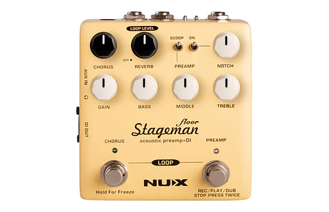 PREAMPLIFICADOR NUX NAP-5 DE GUITARRA ACÚSTICA STAGEMAN FLOOR