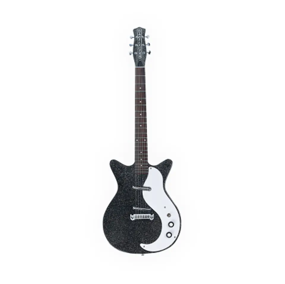 GUITARRA ELÉCTRICA DANELECTRO BLACK METAL FLAKE 59MJ BKMF 1
