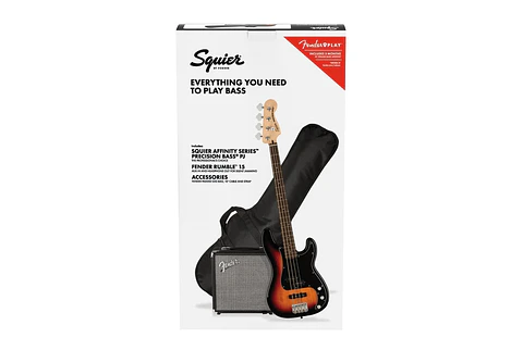 PACK SQUIER BAJO ELÉCTRICO PRECISION BASS PJ AFFINITY