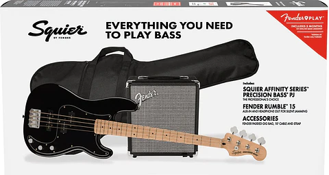 PACK SQUIER BAJO ELÉCTRICO PRECISION BASS PJ AFFINITY