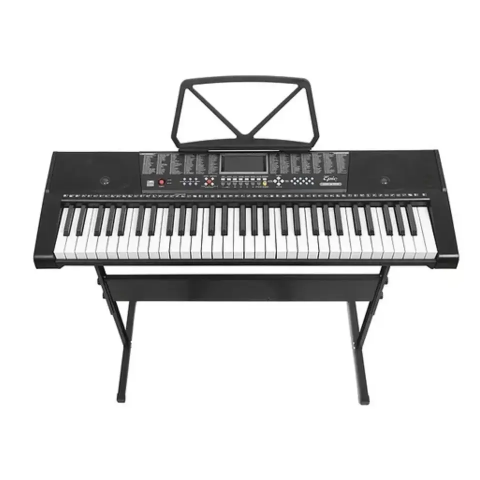 TECLADO PIANO ELECTRÓNICO MUSICAL 61 TECLAS + FUNDA + ATRIL 1
