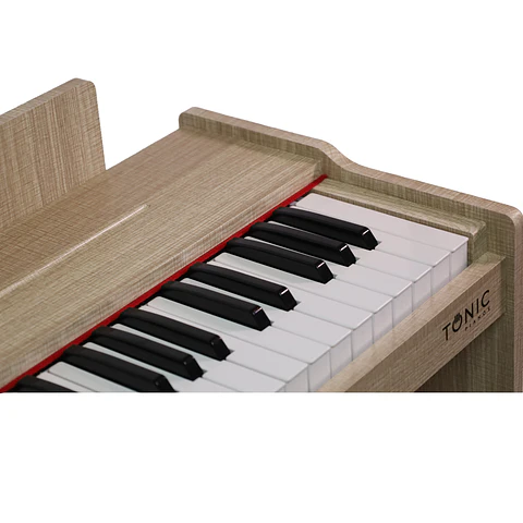 PIANO TONIC CON SILLÍN NIÑOS TON-75 CAFÉ