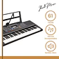 TECLADO IBRAH MUSIC MUSICAL 61 TECLAS IBRAH PIANO + FUNDA + ATRIL - Miniatura 2