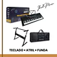TECLADO IBRAH MUSIC MUSICAL 61 TECLAS IBRAH PIANO + FUNDA + ATRIL - Miniatura 5