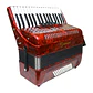 ACORDEÓN CIPRIANI 60 BAJOS 5 REGISTROS ROJA CPA-60-5RD - Miniatura 3